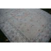 1940s Vintage Distressed Oushak Soft Colors Wool Pile Rug | Area Rug in Rugs by Vintage Pillows Store. Item made of cotton with fiber