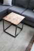 Spalted Maple Cube 18" Coffee Table, Side Table, Solid Wood | Tables by Hazel Oak Farms. Item made of maple wood & steel