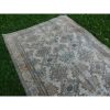 Distressed Turkish Sparta Rug With Central Medallion | Runner Rug in Rugs by Vintage Pillows Store. Item composed of cotton & fiber