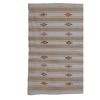 Vintage Striped Cotton Oversize Natural Kilim Rug | Area Rug in Rugs by Vintage Pillows Store. Item composed of cotton & fiber