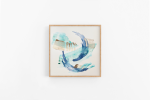 Free Swim | Mixed Media in Paintings by TERRA ETHOS. Item composed of paper in boho or contemporary style