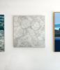 Helichrysum | Oil And Acrylic Painting in Paintings by Sorelle Gallery. Item composed of birch wood & synthetic