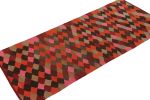 Vintage Kilim Runner Rug in Polychromatic Geometric Pattern by Rug & Kilim | Area Rug in Rugs by Rug and Kilim