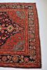Antique Rug | 4.5 x 6.6 | Rust Pink Navy Beige French Blue | Area Rug in Rugs by The Loom House. Item composed of fiber