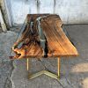 Custom Ultra Clear Epoxy Table | Dining Table in Tables by Ironscustomwood. Item composed of wood