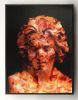 Timeless Red – Mixed Media Classical Bust Painting | Paintings by Dario Moschetta