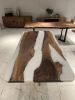 White Epoxy Table - White Resin Table - Custom Dining Table | Tables by Tinella Collection. Item composed of wood and metal in contemporary or art deco style