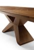 Angles Dining table | Tables by Greg Sheres. Item composed of oak wood