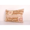 Uzbek Faded Tan Suzani Cushion Cover, Suzani Pillow Case Mad | Pillows by Vintage Pillows Store