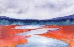 Inner Glow | Watercolor Painting in Paintings by Brazen Edwards Artist. Item composed of paper