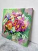 Bridal flowers portrait painting canvas original art, Custom | Oil And Acrylic Painting in Paintings by Natart. Item made of canvas with synthetic