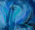 Love in Blue | Oil And Acrylic Painting in Paintings by Gabriela Tolomei