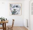 Fading Away #3 - Limited Edition of 20 - 110x110 | Collage in Paintings by Paola Bazz. Item composed of paper in contemporary or eclectic & maximalism style