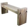 Haussmann® Teak Block Bench 48 x 12 x 19 inch High KD | Benches & Ottomans by Haussmann®