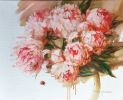 Peonies painting large, Peony painting oil original canvas | Oil And Acrylic Painting in Paintings by Natart. Item made of canvas with synthetic works with contemporary style