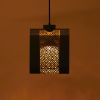 Arin Mesh Wide Hanging Lamp | Pendants by Home Blitz. Item made of brass works with minimalism & contemporary style