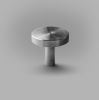 Nena, Silver Knobs and pulls, Scandinavian furniture | Hardware by Plywood Project. Item composed of brass in minimalism or mid century modern style