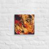 Canvas Print - Laheeb (flame) - Fluid Red Black Fire Art | Work by Eman's Gallery