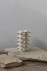Spikes Tall White Ceramic Vase IV | Vases & Vessels by OWO Ceramics. Item composed of ceramic