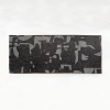 Table Runner Merino Wool Felt 'Fragment' Grey on Charcoal | Linens & Bedding by Lorraine Tuson
