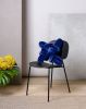 Midnight Blue Velvet Knot Pillow | Pillows by Knots Studio. Item composed of fabric and synthetic