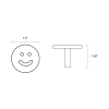Smiley Cabinet Knob | Hardware by Hapny Home