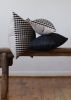 Buffalo Check and Golden Linen Lumbar Pillow 12x20 | Pillows by Vantage Design