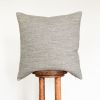 Warm Grey Nubby Linen Pillow 24x24 | Pillows by Vantage Design
