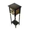 Hand-Painted Console Table with Ocelots & Mushrooms, Luxury Whimsical Furniture, Collector Statement Piece, Custom Art Entry Table | Tables by Birds and Gardens Inc. Item made of oak wood compatible with boho and eclectic & maximalism style