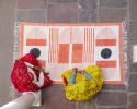 Bauhaus Rug | Area Rug in Rugs by CQC LA. Item made of cotton with fiber