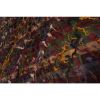 Colorful Turkish Kilim Rug With Tulu Pattern 3'12'' X 4'10'' | Area Rug in Rugs by Vintage Pillows Store