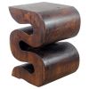 Haussmann® Wood BIG Wave Verve Accent Snake Table 14x14x20 | Side Table in Tables by Haussmann®