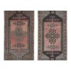 Pair of Turkish Rug, Small Handmade Distressed Oushak Rug | Area Rug in Rugs by Vintage Pillows Store. Item made of cotton