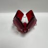 Transparent Red Glass Candleholder | Candle Holder in Decorative Objects by Sand & Iron