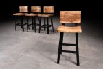 Walnut Pub Chair Set | Dining Chair in Chairs by Urban Lumber Co.. Item composed of walnut and steel