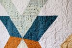 Modern Handmade Baby Quilt - Floral X Pattern | Linens & Bedding by Hazel Oak Farms. Item made of cotton