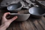 LIGHT GREY handmade breakfast bowl, natural minimal nordic | Dinnerware by Laima Ceramics. Item made of stoneware compatible with minimalism and contemporary style