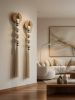 Macrame Wall Hanging, Large Fiber Wall Decor, Boho Wall Hanging, Brown Wrapped Cotton Wall Art | Wall Hangings by İnanç Yılmaz