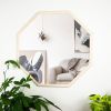 Octagon Mirror | Decorative Objects by Dot & Rose. Item composed of maple wood and glass