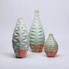 Oblique Slender in Strawberry Pistachio | Vase in Vases & Vessels by by Alejandra Design. Item composed of ceramic