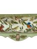 Hand-Painted Woodland Scene Solid Wood Narrow Console Table, Custom Art Furniture, Sage Green Finish | Tables by Birds and Gardens Inc. Item made of wood works with country & farmhouse & eclectic & maximalism style