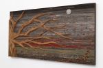Autumn Bliss Geometric wood tree wall art | Wall Sculpture in Wall Hangings by Craig Forget. Item composed of wood in mid century modern or contemporary style