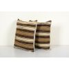 Vintage Hemp Turkish Kilim Pillow | Cushion in Pillows by Vintage Pillows Store. Item made of cotton