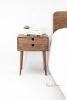 Solid Walnut Nightstand with Double Drawers | Storage by Manuel Barrera Habitables. Item made of oak wood