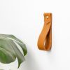 Leather Curtain Rod Bracket [V'ed End] | Strap in Storage by Keyaiira | leather + fiber. Item made of leather