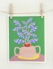 Pot Art Print | Prints by Leah Duncan. Item made of paper works with mid century modern & contemporary style