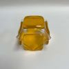 Transparent Yellow Glass Candleholder | Candle Holder in Decorative Objects by Sand & Iron