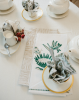 MENDED X DEMI: Tea Towel - South Africa, Evergreen & Gold | Linens & Bedding by Mended. Item made of cotton