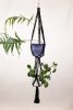 Double Basket Plant Hanger | Plants & Landscape by Modern Macramé by Emily Katz. Item made of cotton
