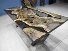 Living Smoke Epoxy River Dining Table, Kitchen Epoxy Table | Tables by LuxuryEpoxyFurniture